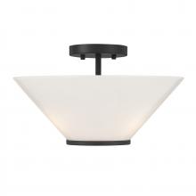 Savoy House Canada 6-4012-3-89 - Blair 3-Light Convertible Semi-Flush or Pendant in Matte Black