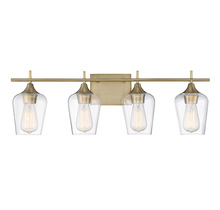 Savoy House Canada 8-4030-4-322 - Octave 4-Light Bathroom Vanity Light in Warm Brass