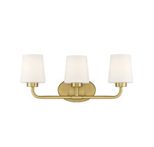 Savoy House Canada 8-4090-3-322 - Capra 3-Light Bathroom Vanity Light in Warm Brass