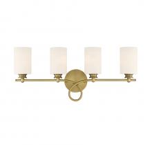 Savoy House Canada 8-530-4-322 - Woodbury 4-Light Bathroom Vanity Light in Warm Brass