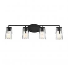 Savoy House Canada 8-7045-4-BK - Sacremento 4-Light Bathroom Vanity Light in Black