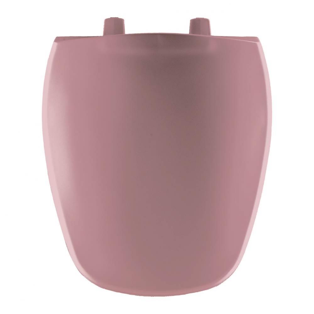 Round Plastic Toilet Seat in Dusty Rose fits Eljer Emblem with Top-Tite Hinge