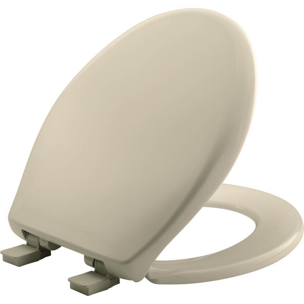 Bemis Affinity® Round Plastic Toilet Seat in Almond with STA-TITE® Seat Fastening System