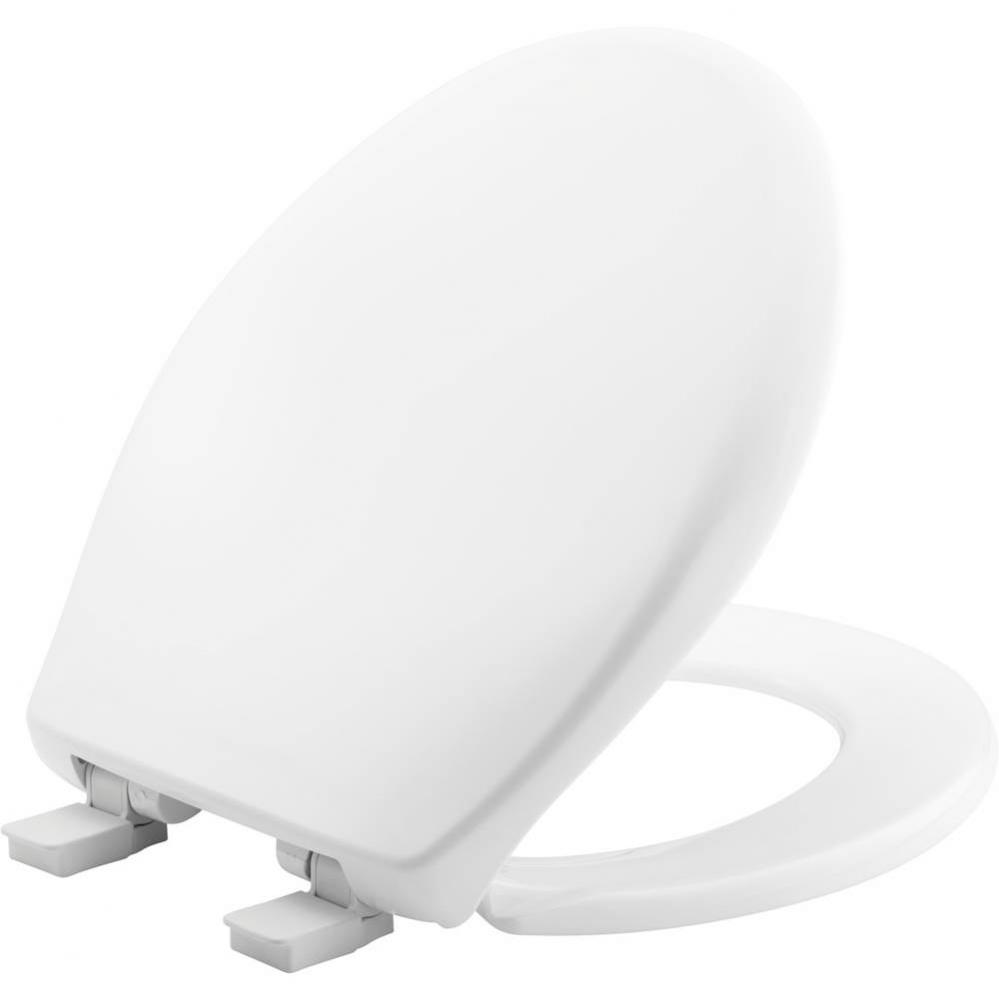 Bemis Affinity® Round Plastic Toilet Seat in Cotton White with STA-TITE® Seat Fastening