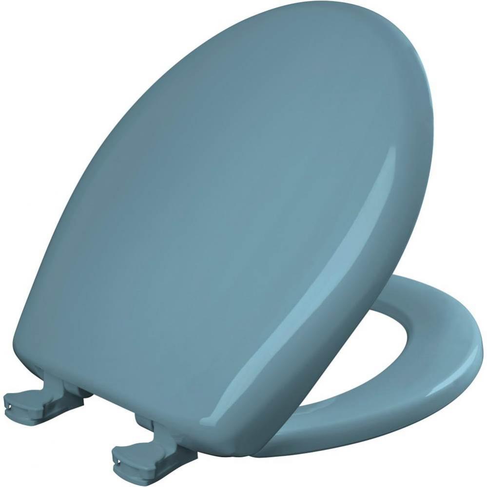 Round Plastic Toilet Seat with WhisperClose with EasyClean & Change Hinge and STA-TITE in Rege