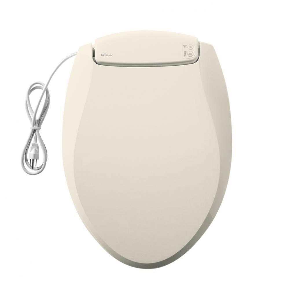 Elongated Closed Front with Cover Adjustable Heated Night Light Plastic Toilet Seat with Precision