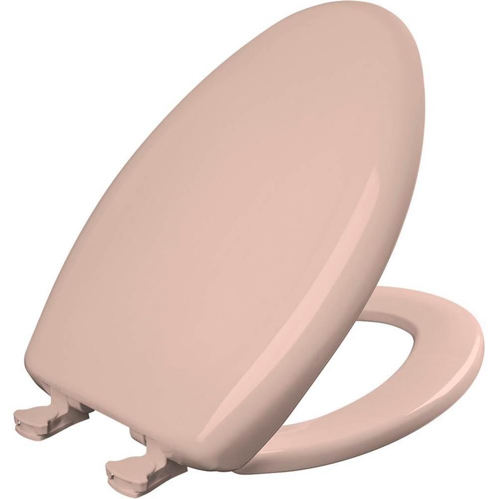 Elongated Plastic Toilet Seat with WhisperClose with EasyClean & Change Hinge and STA-TITE in