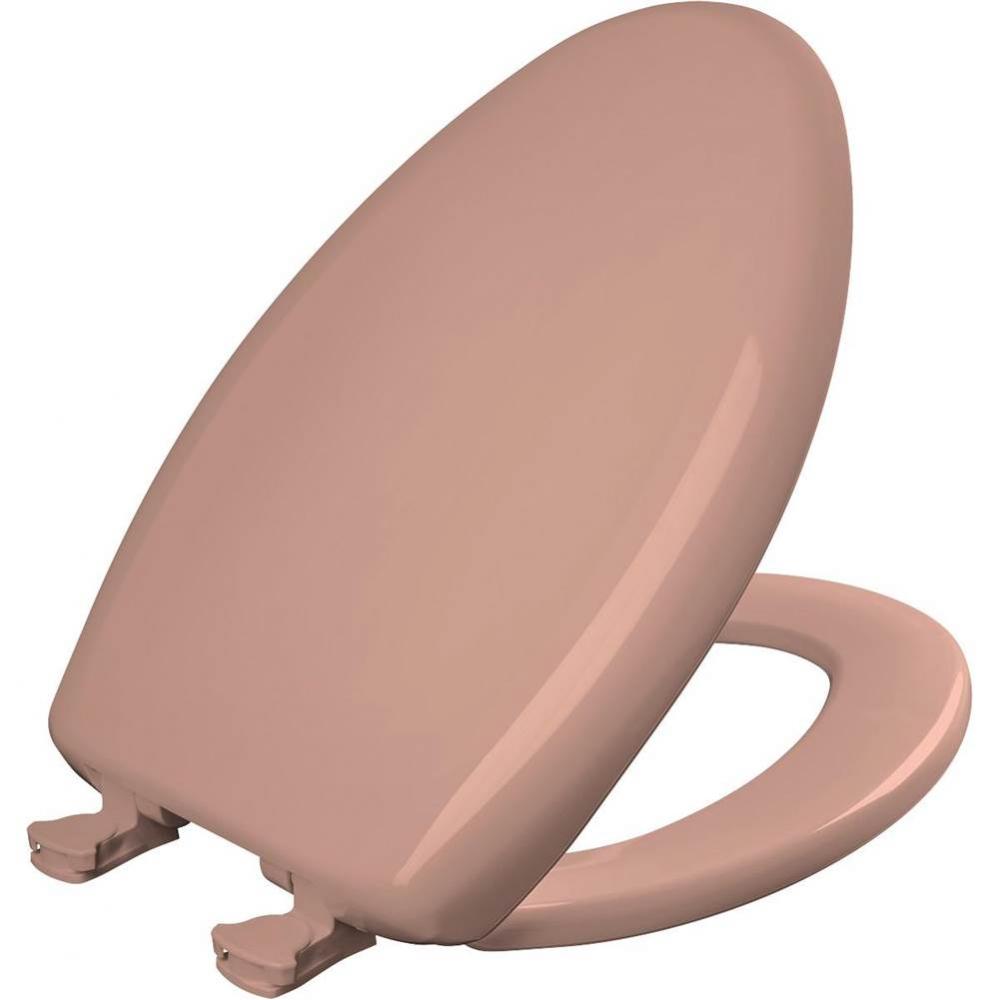 Elongated Plastic Toilet Seat with WhisperClose with EasyClean & Change Hinge and STA-TITE in