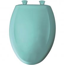 Bemis 1200SLOWT 105 - Elongated Plastic Toilet Seat in Surf Green with STA-TITE Seat Fastening System, Easy-Clean &