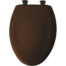 Bemis 1200SLOWT 348 - Elongated Plastic Toilet Seat in Swiss Chocolate with STA-TITE Seat Fastening System, Easy-Clean &