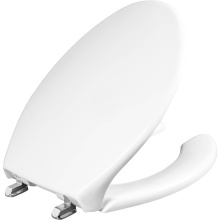 Bemis 1950SSTDG 000 - 1950SSTDG Bemis Elongated Commercial Plastic Open Front With Cover Toilet Seat with Self-Sustainin
