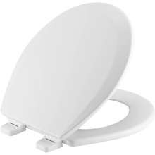 Bemis 550TTT 000 - 550TTT Bemis Round Enameled Wood Toilet Seat in White Featuring Top-Tite Stay-Tite Seat Fastening