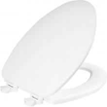 Bemis 585EC 000 - Church Elongated Enameled Wood Toilet Seat in White with Easy-Clean® Hinge