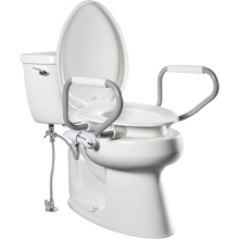 Bemis R85320H20 ARM - Assurance™ with Clean·Shield 3'' Premium Raised Toilet Seat + Support Arms and Ex