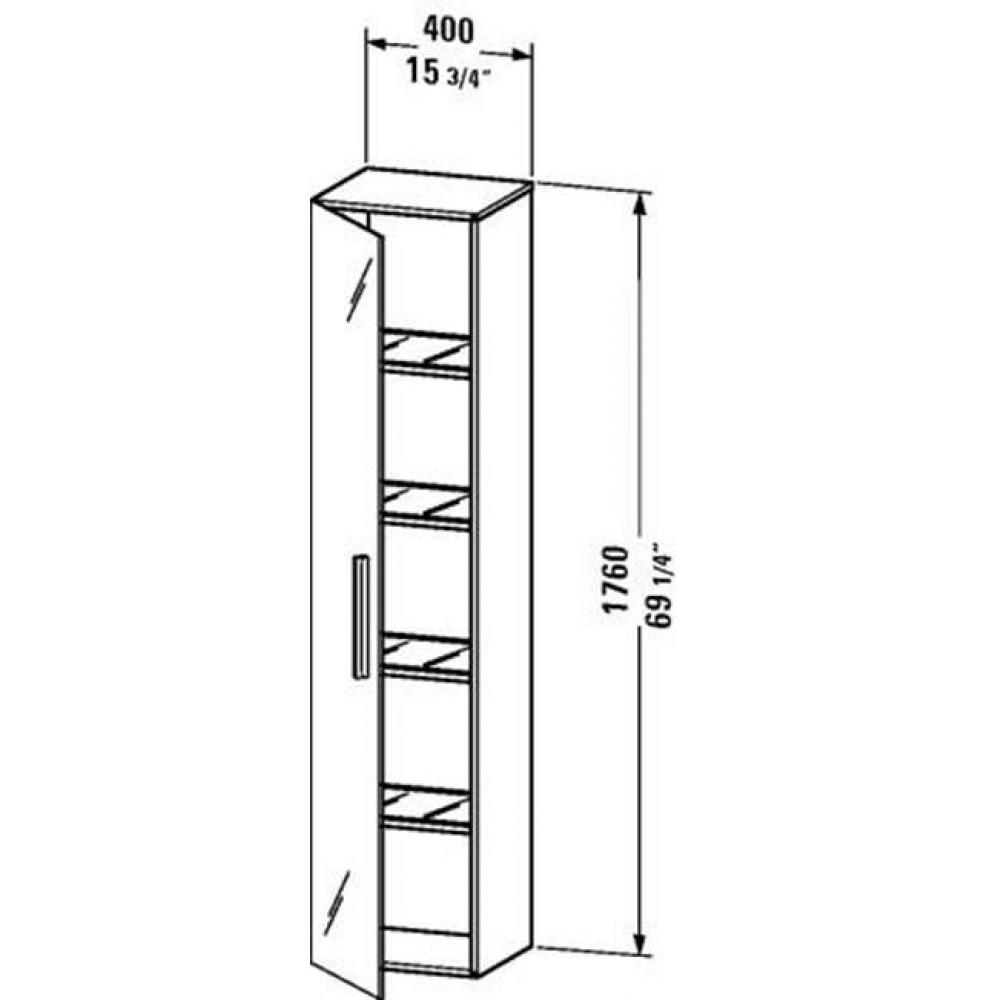 Duravit Vero Tall Cabinet  Pine Terra