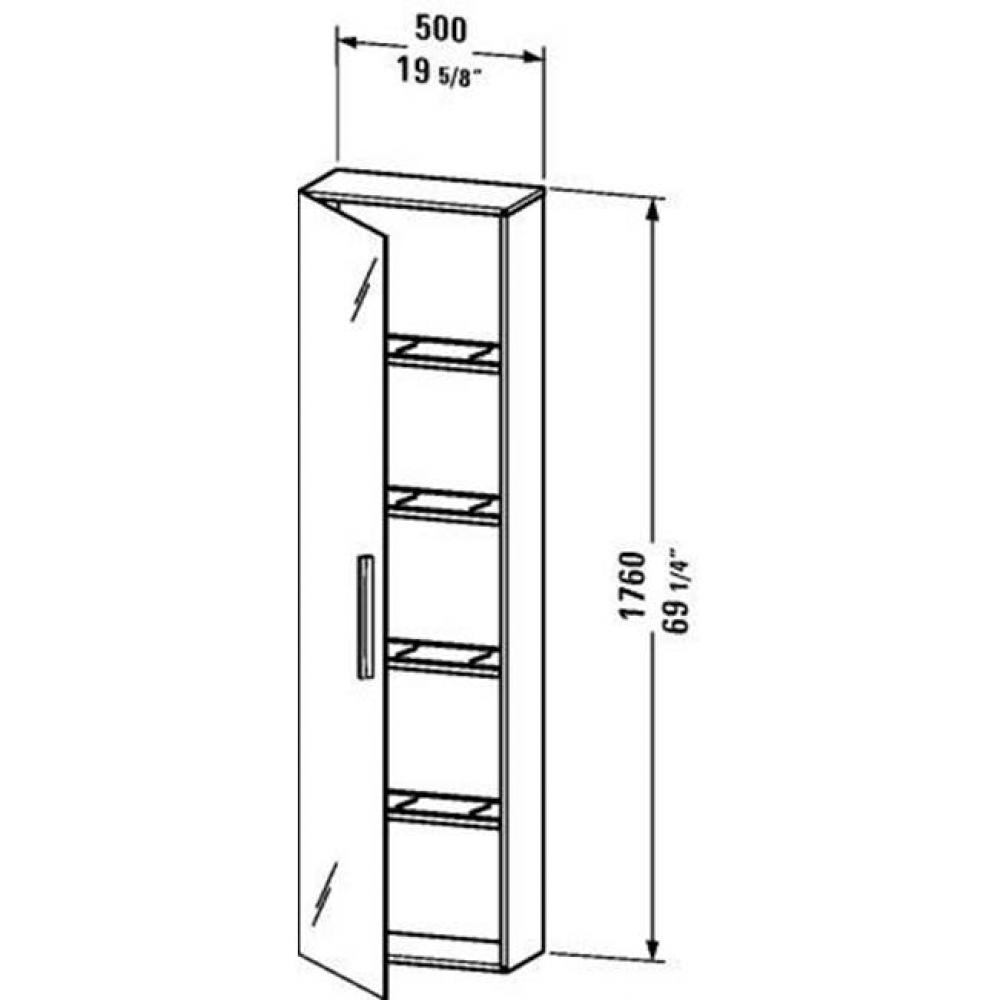 Duravit Vero Tall Cabinet  Pine Terra