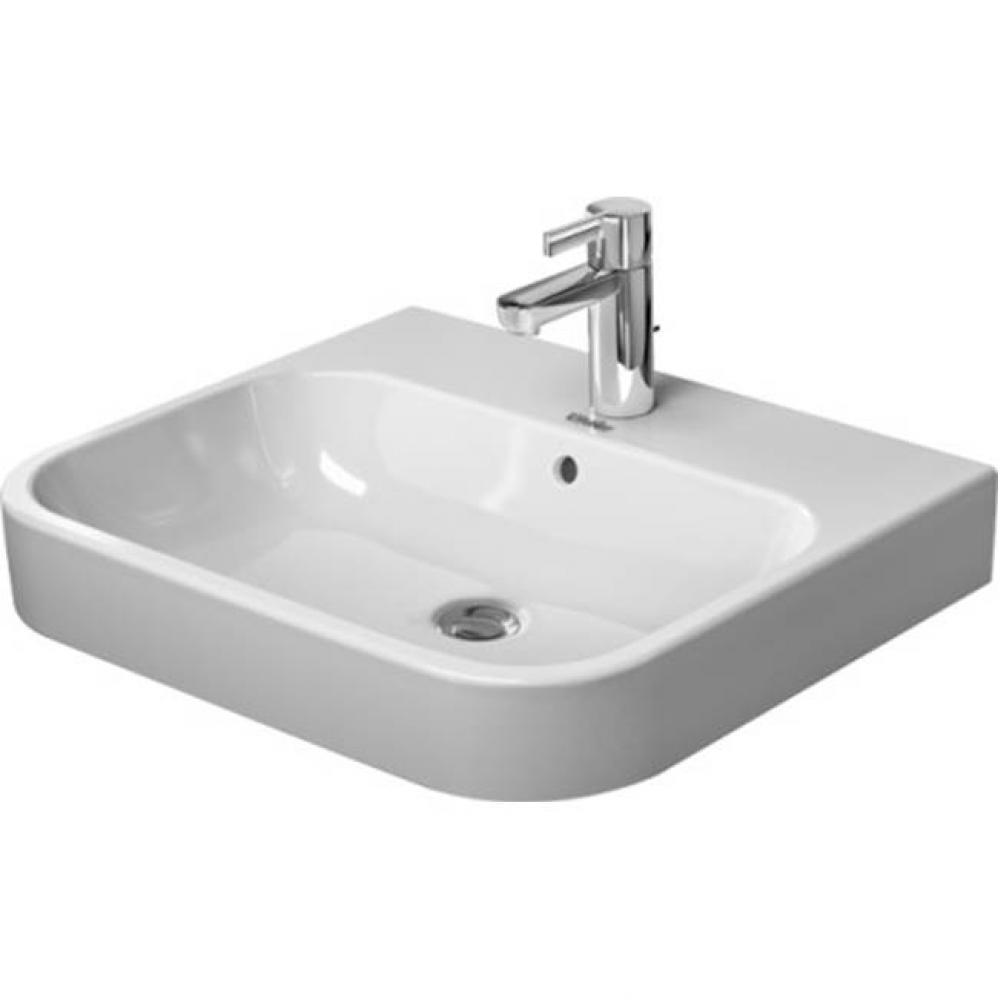 Furniture washbasin 60 cm white Happy D.2, w.OF, w.TP, 3 TH,