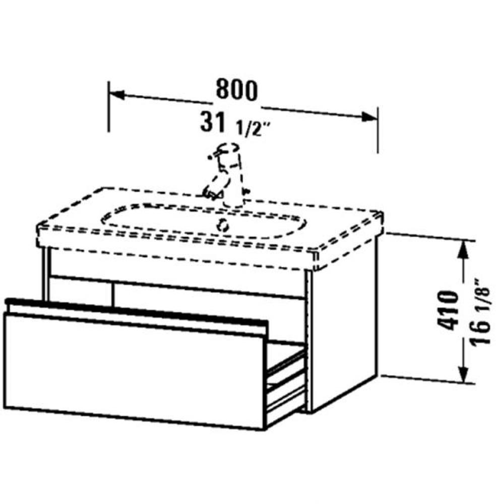 KT vanity unit 17 7/8''x31 1/2'' for No.034285 -