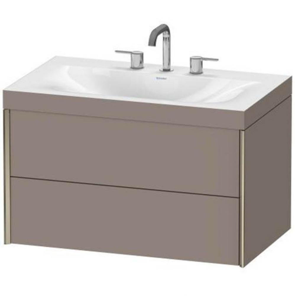 Duravit XViu C-Bonded Wall-Mounted Vanity  Basalt Matte