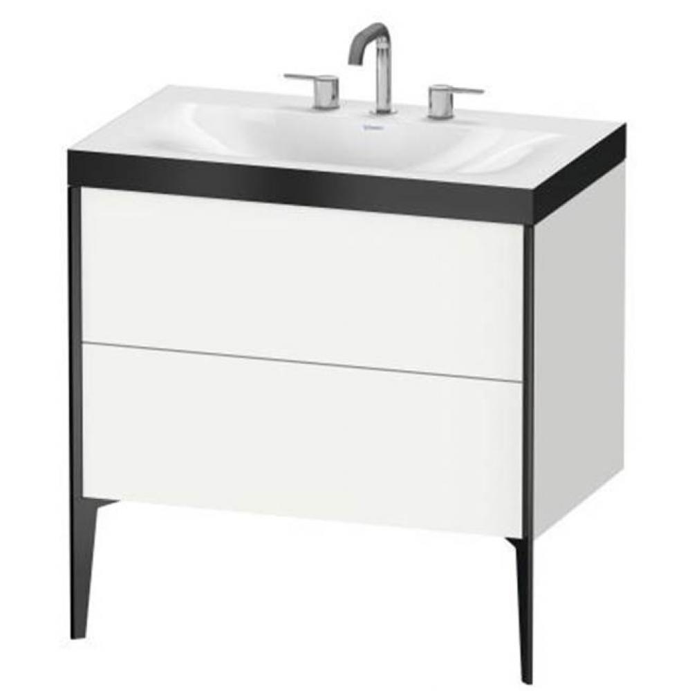 Duravit XViu C-Bonded Floorstanding Vanity  White Matte