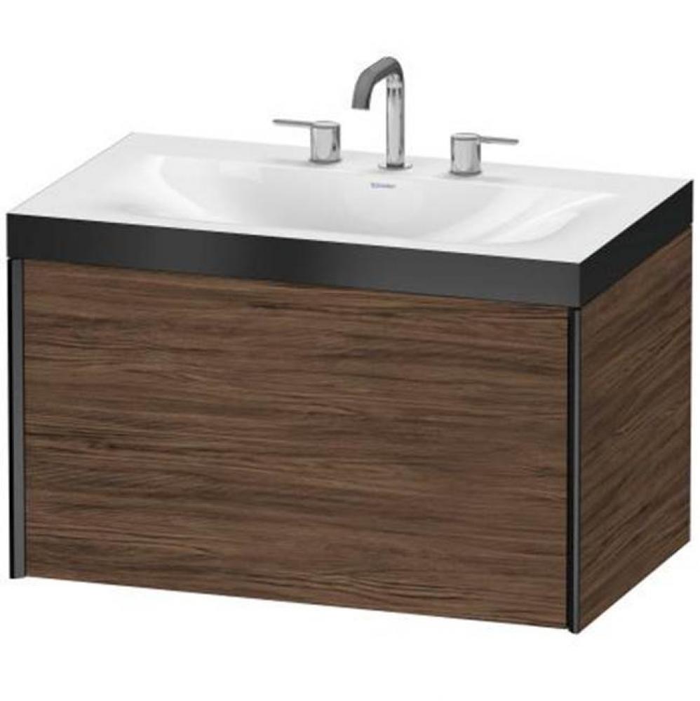 Duravit XViu C-Bonded Wall-Mounted Vanity  Dark Walnut