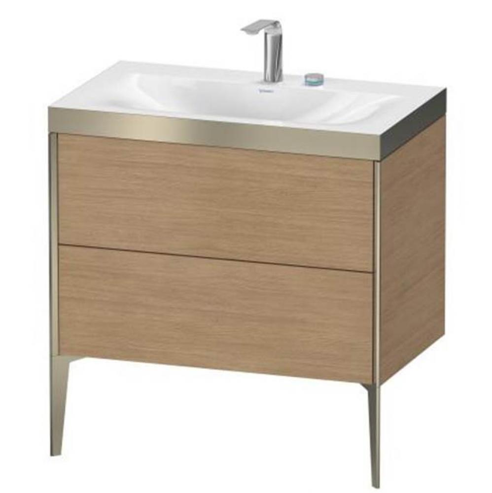 Duravit XViu Two Drawer C-Bonded Floorstanding Vanity Kit Pine Terra