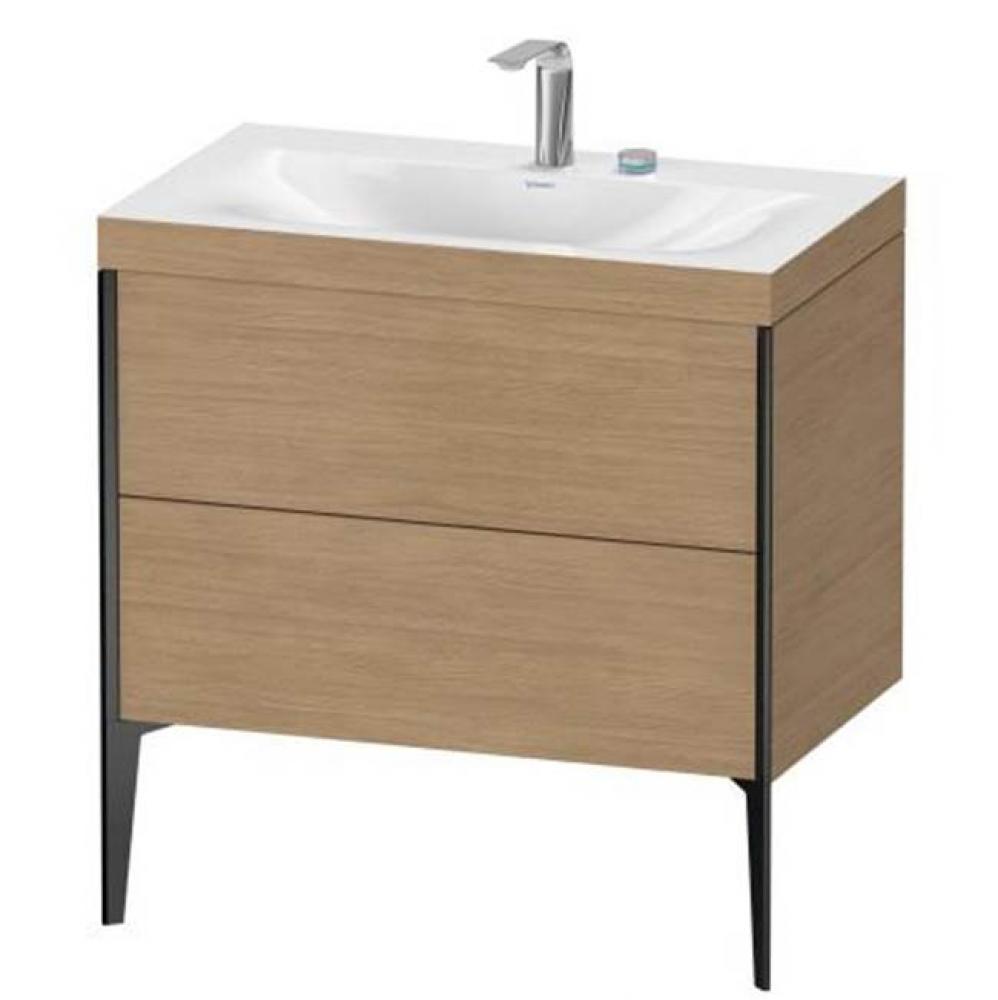 Duravit XViu Two Drawer C-Bonded Floorstanding Vanity Kit Pine Terra