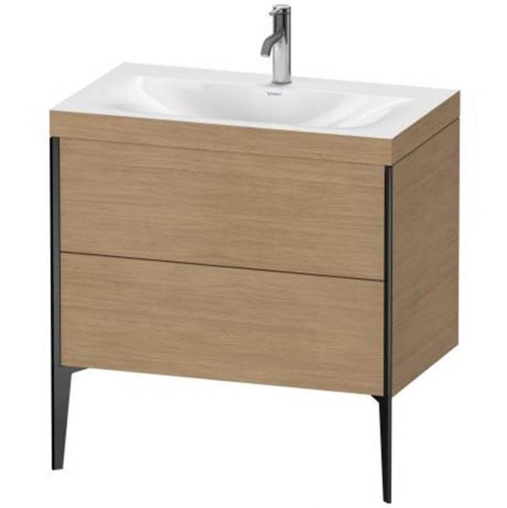 Duravit XViu Two Drawer C-Bonded Floorstanding Vanity Kit Pine Terra