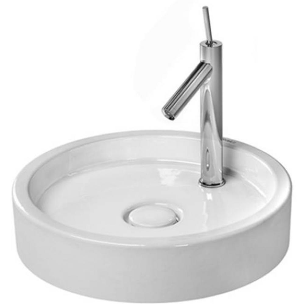 Furniture washbasin round Starck 1 47cm, white, w/o of, 1