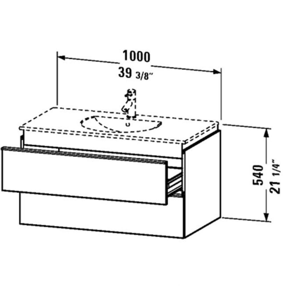 DN Vanity unit 545x1000 European