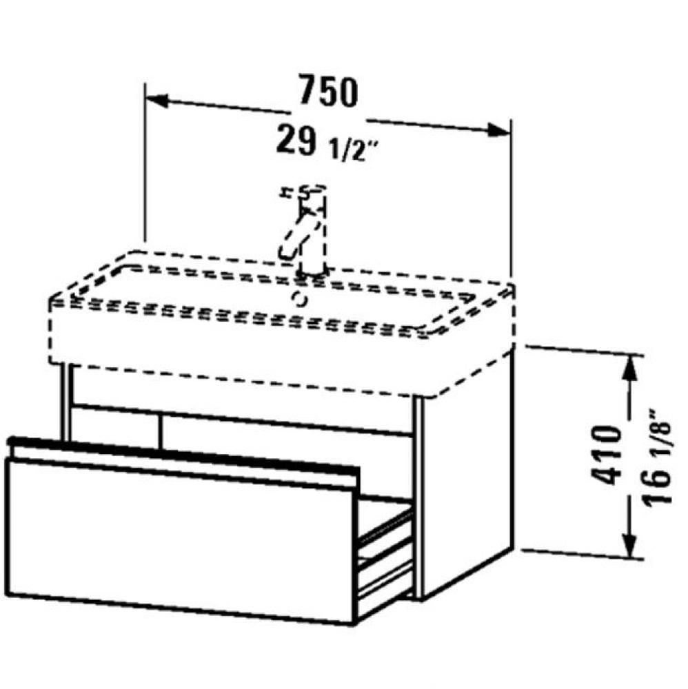 KT vanity unit 17 3/8''x29 1/2'' for No.045480 -