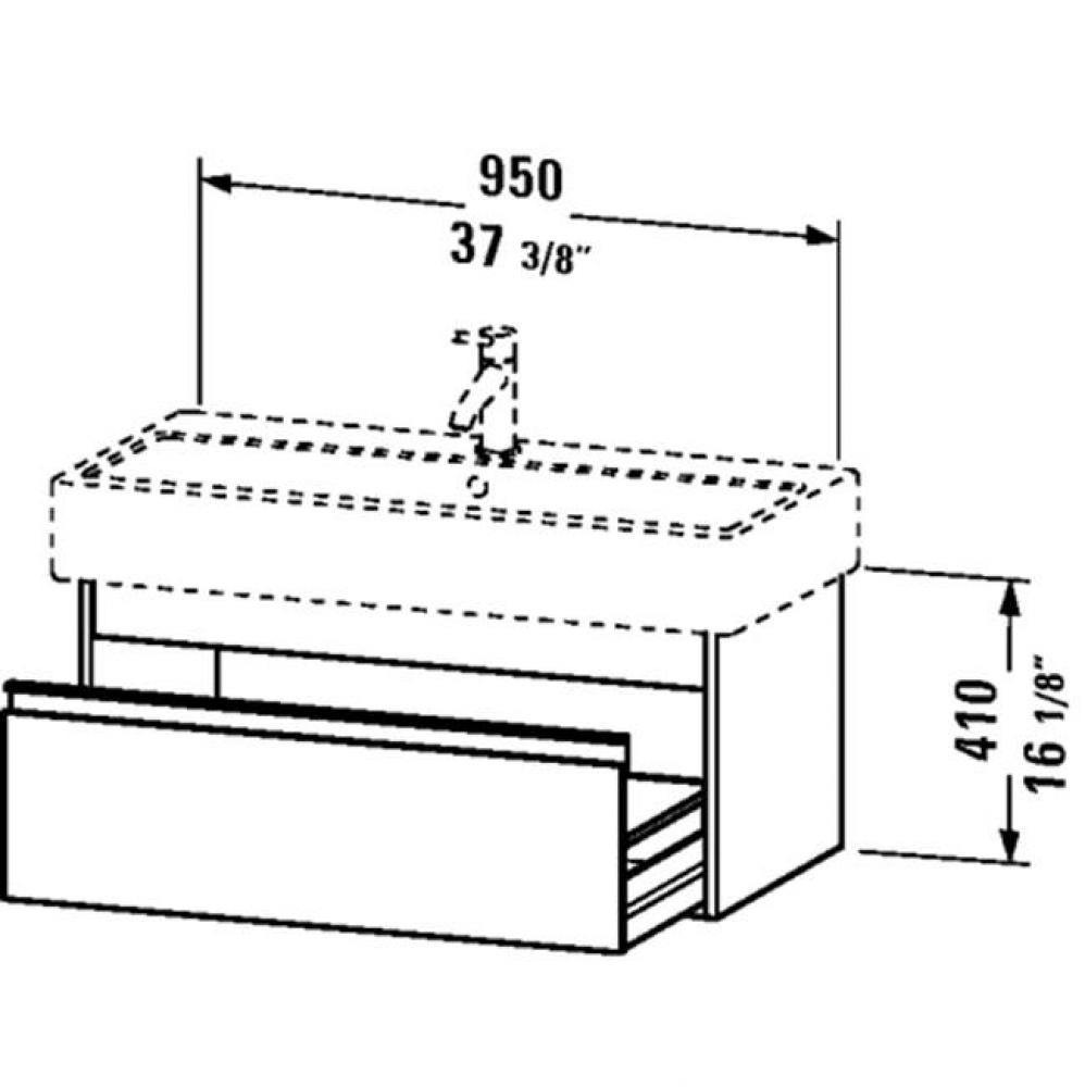 KT vanity unit 17 3/8''x37 3/8'' for No.045410 -