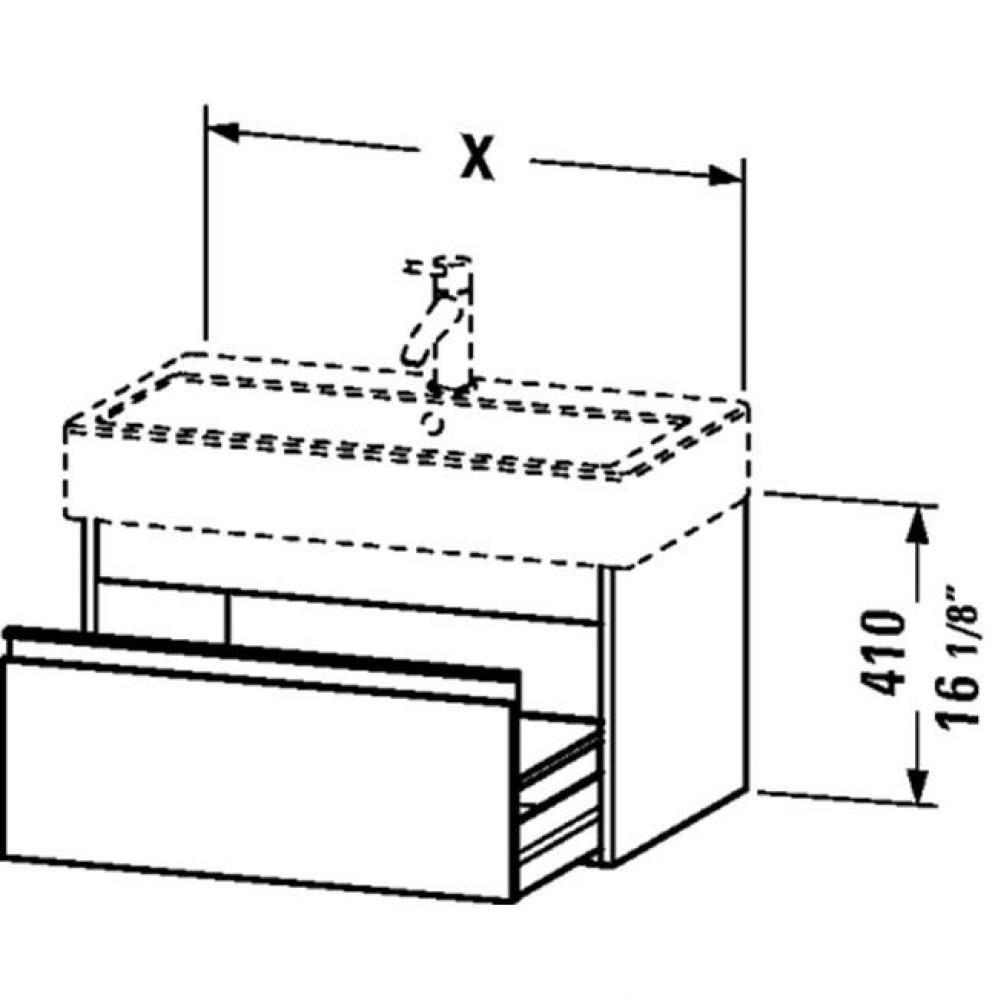 KT vanity unit 17 3/8''x17 3/4'' for No.045450 -