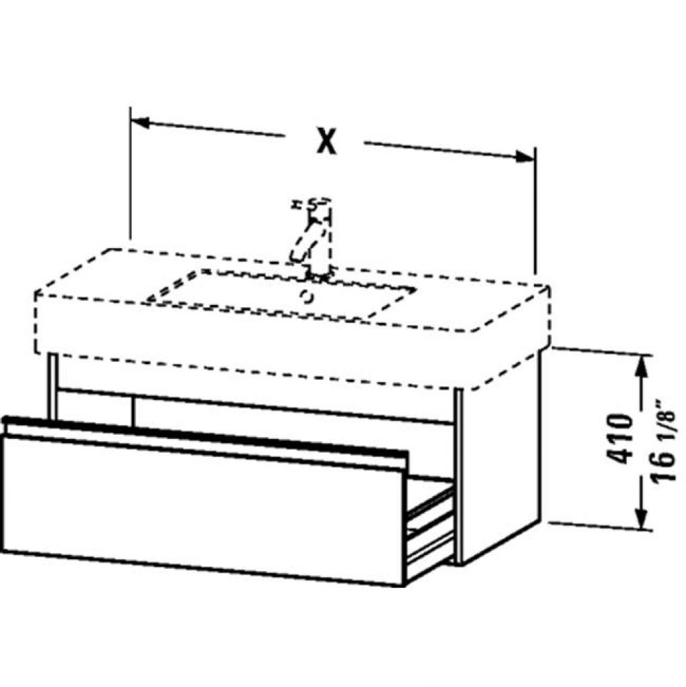 KT vanity unit 17 7/8''x31 1/2'' for No.032985 -