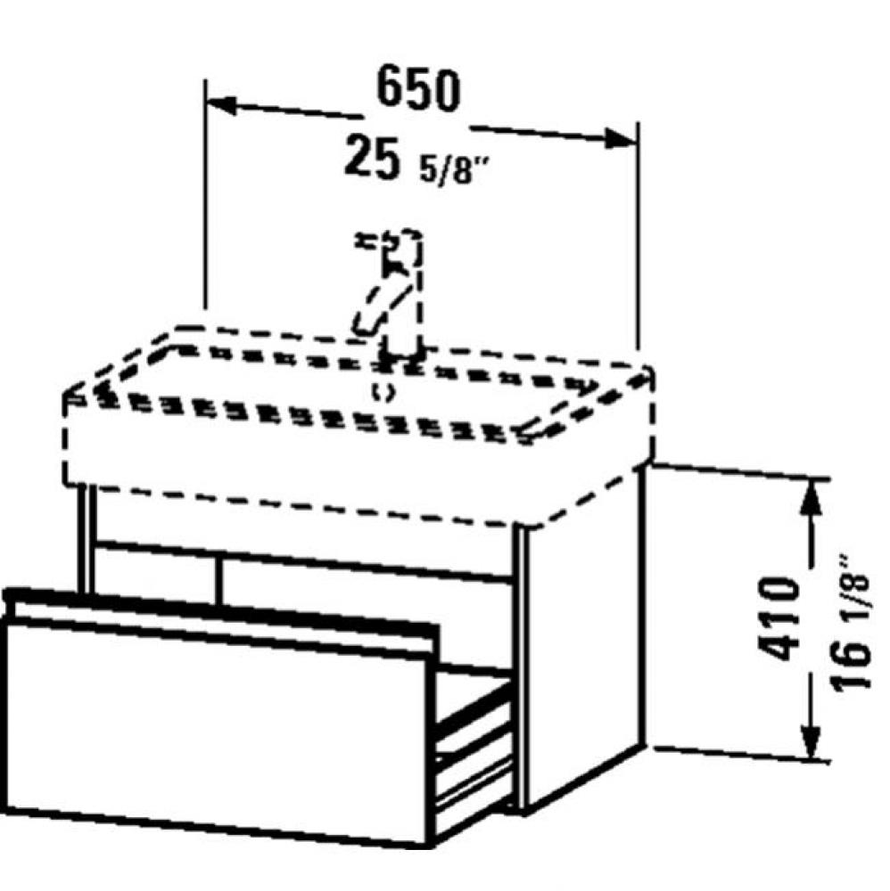 KT vanity unit 17 3/8''x25 5/8'' for No.045470 -