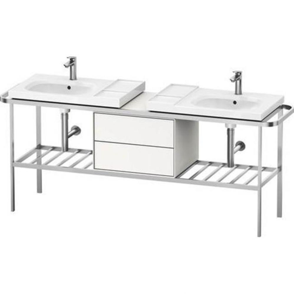 Duravit Aurena Console Brushed Aluminum