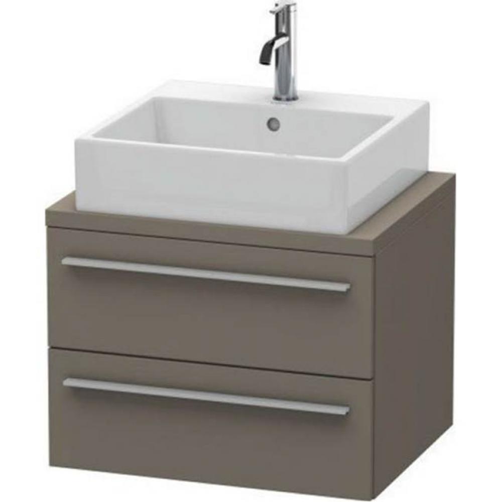 Duravit X-Large Vanity Unit for Console  Flannel Gray Satin Matte