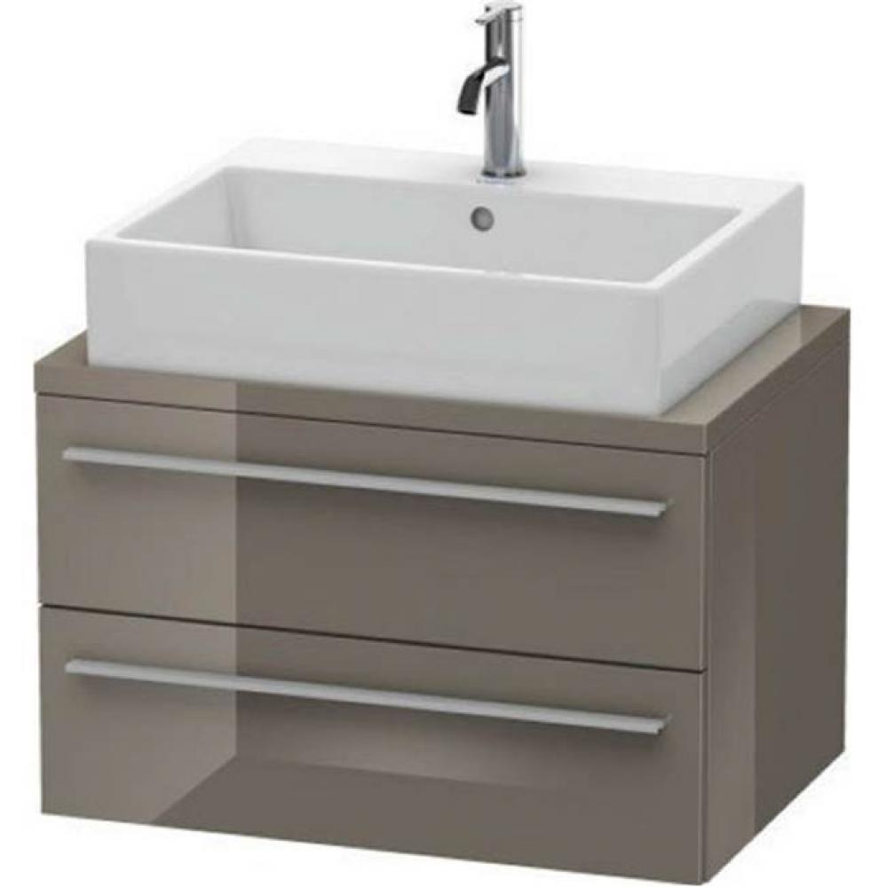 Duravit X-Large Vanity Unit for Console  Flannel Gray High Gloss