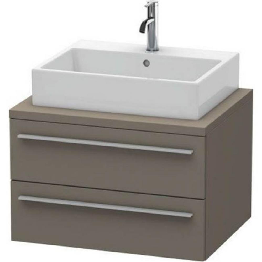 Duravit X-Large Vanity Unit for Console  Flannel Gray Satin Matte