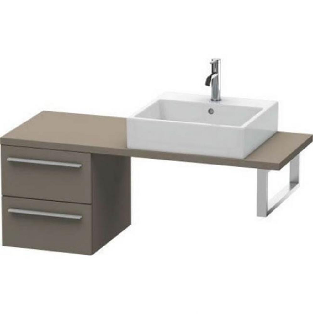 Duravit X-Large Vanity Unit for Console  Flannel Gray Satin Matte