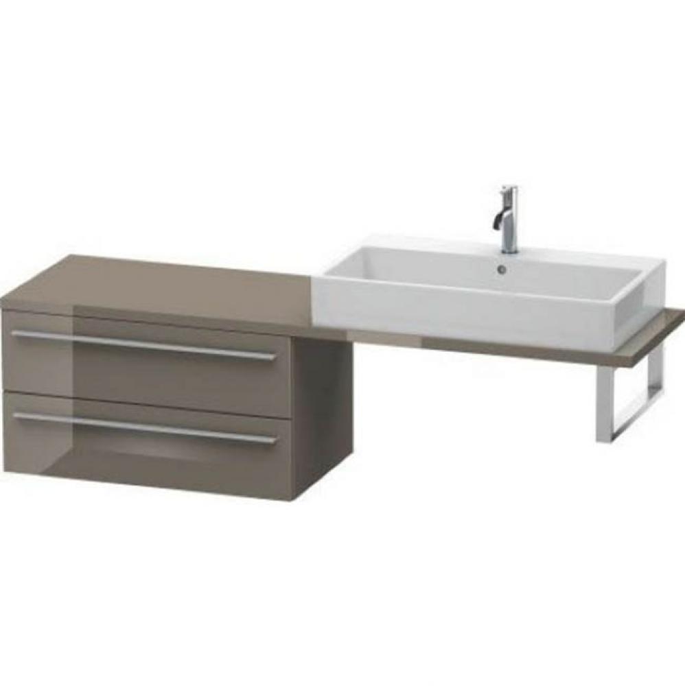 Duravit X-Large Vanity Unit for Console  Flannel Gray High Gloss