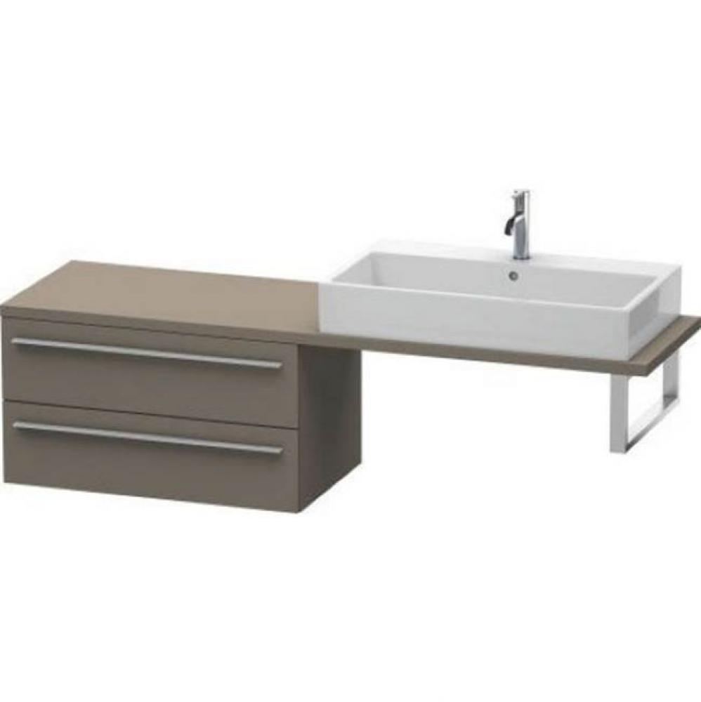 Duravit X-Large Vanity Unit for Console  Flannel Gray Satin Matte