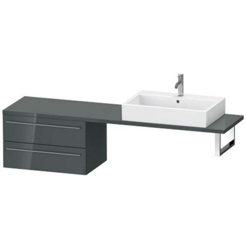 Duravit X-Large Vanity Unit for Console  Dolomiti Gray High Gloss