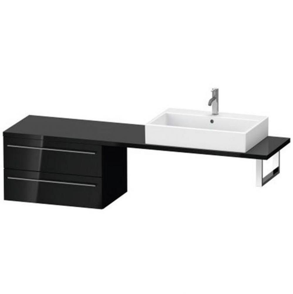 Duravit X-Large Vanity Unit for Console  Black High Gloss