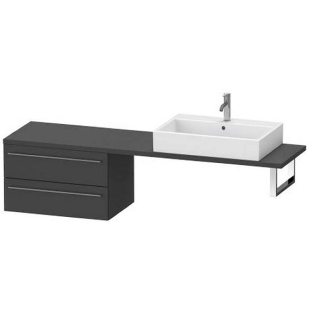 Duravit X-Large Vanity Unit for Console  Graphite Matte