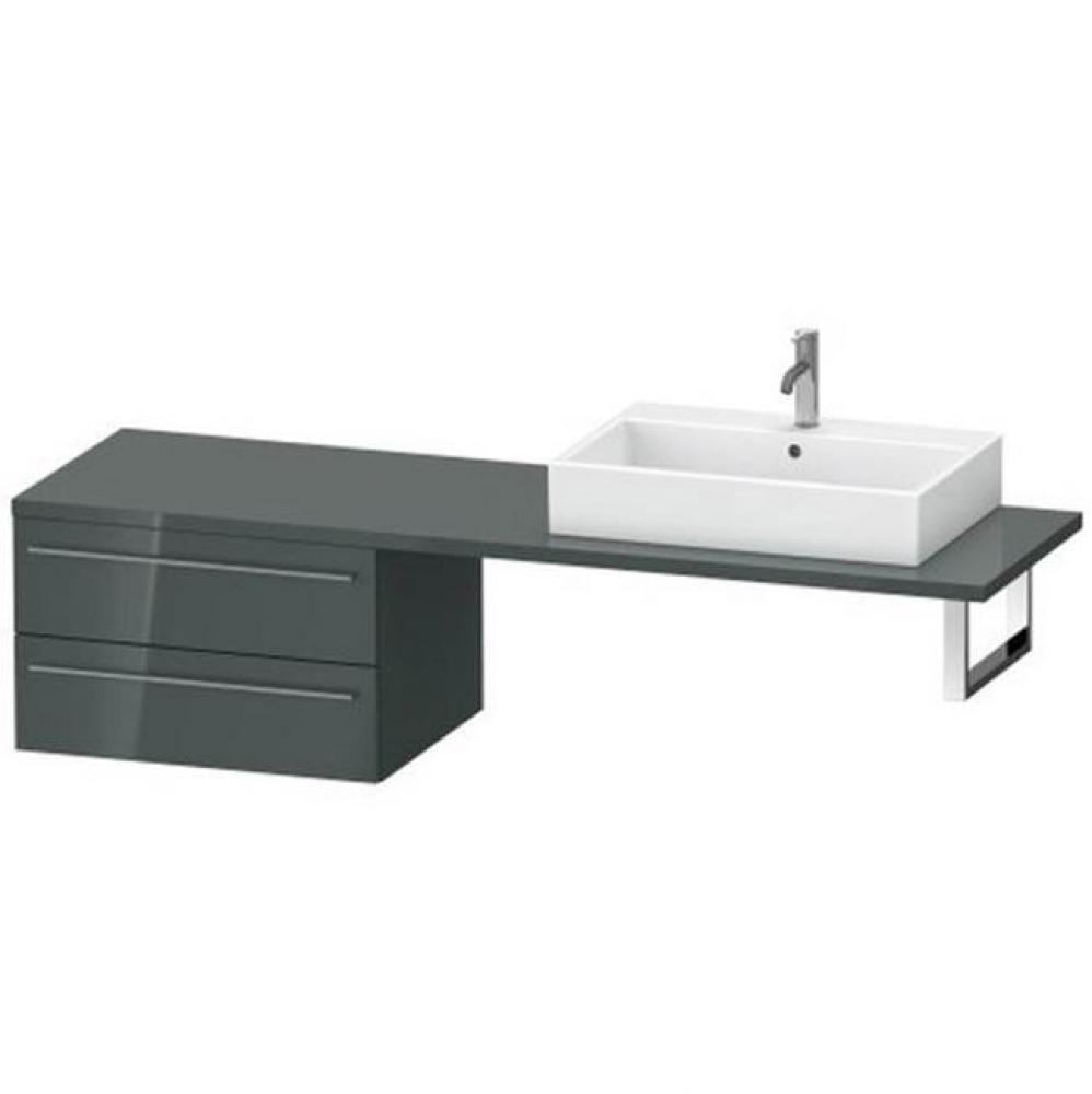 Duravit X-Large Vanity Unit for Console  Dolomiti Gray High Gloss