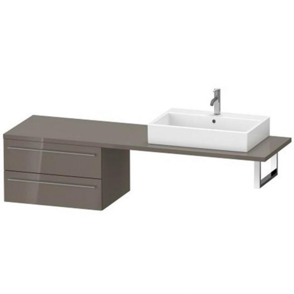 Duravit X-Large Vanity Unit for Console  Flannel Gray High Gloss