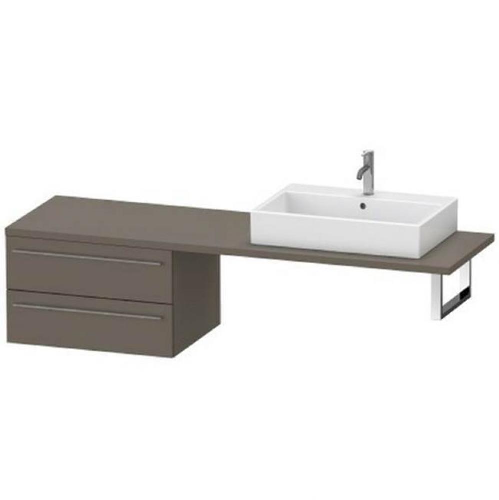 Duravit X-Large Vanity Unit for Console  Flannel Gray Satin Matte