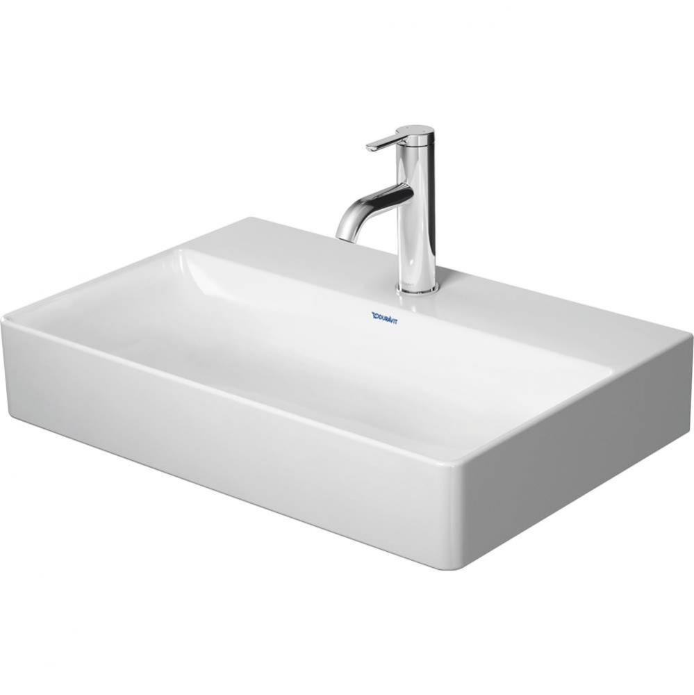 DuraSquare Wall-Mount Sink White with WonderGliss