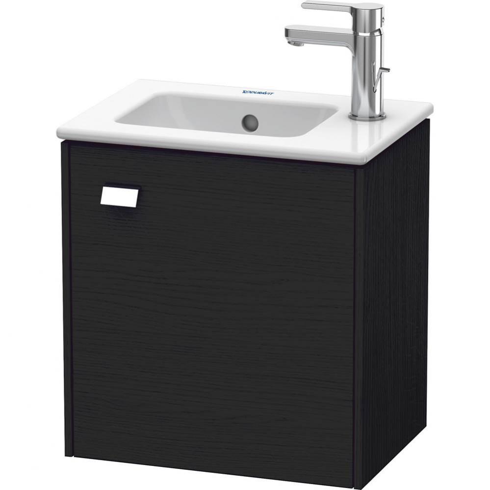 Brioso One Door Wall-Mount Vanity Unit Oak Black